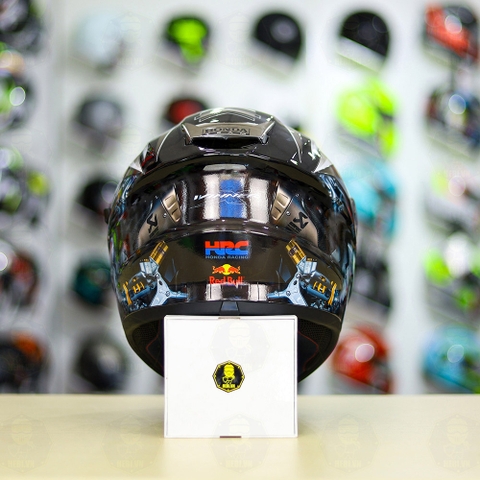 Mũ EGO E81 Đen Bóng + Dán Tem Decal Winner X Xám FREESHIP