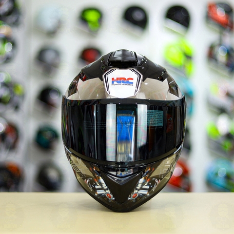 Mũ EGO E81 Đen Bóng + Dán Tem Decal Winner X Xám FREESHIP