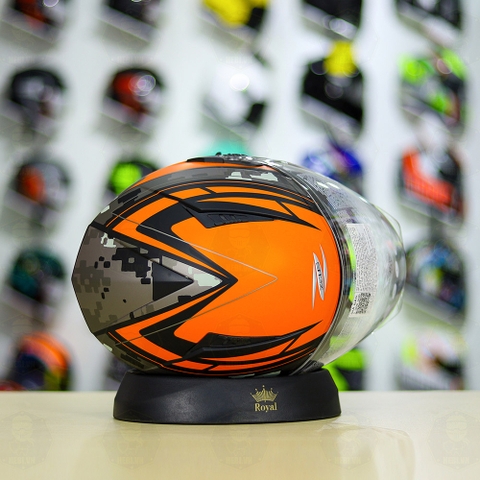 Mũ 3/4 Zeus 205 T1 Cam Camo Nhám FREESHIP