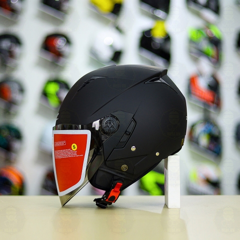 Mũ 3/4 Zeus 205 Đen Nhám FREESHIP