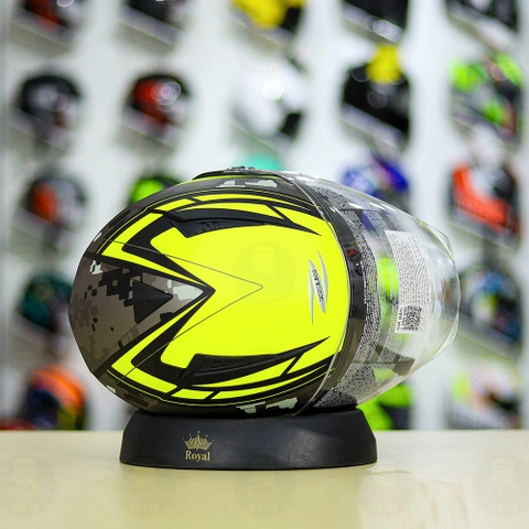 Mũ 3/4 Zeus 205 T1 Vàng Neon Camo Nhám FREESHIP