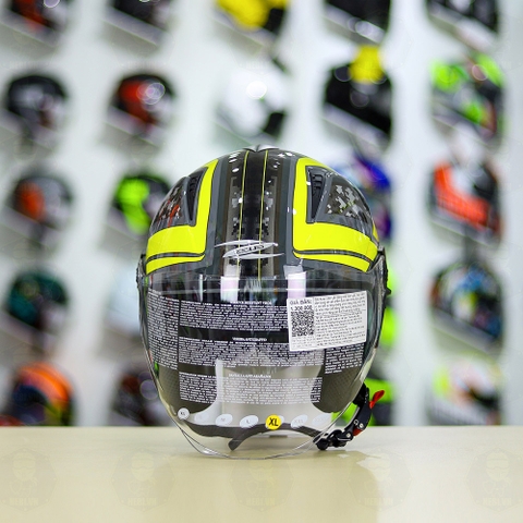 Mũ 3/4 Zeus 205 Camo Vàng Bóng FREESHIP