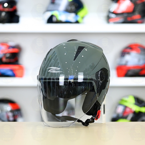 Mũ 3/4 Zeus 205 Xi Măng Bóng