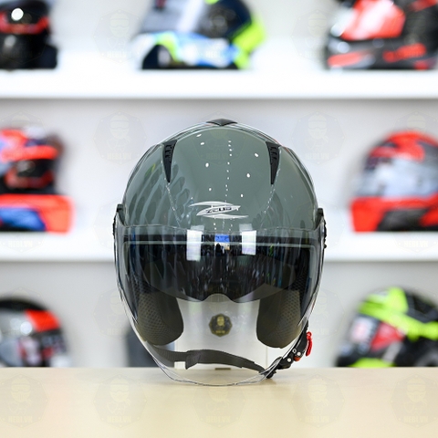 Mũ 3/4 Zeus 205 Xi Măng Bóng