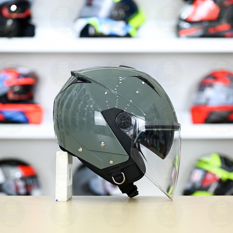 Mũ 3/4 Zeus 205 Xi Măng Bóng