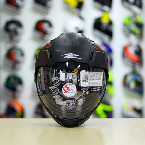 Full Bộ Mũ Zeus 613b + Mái Che + Hàm Camo Đỏ Nhám FREESHIP