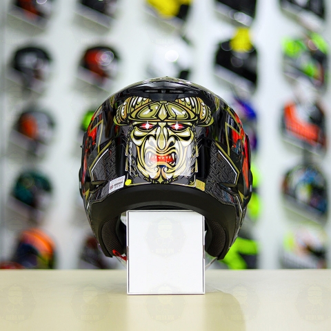 Combo Mũ 3/4 ZEUS 613b Samurai Đen Độ Khóa Chống Trộm