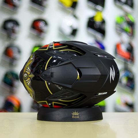 Mũ 3/4 Zeus 613B Samurai Đen Bóng FREESHIP