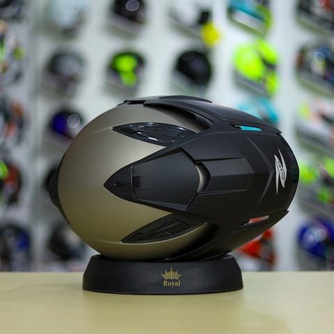 Mũ 3/4 Zeus 613B Xám Nhám FREESHIP