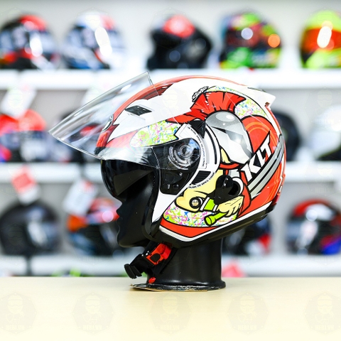 Nón 3/4 2 kính KLT VENOM CORSI Cam FREESHIP