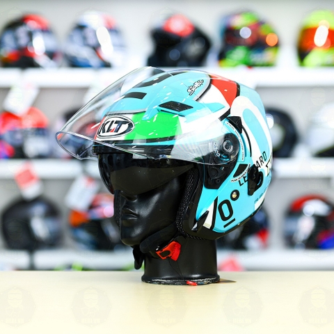 Nón 3/4 2 kính KLT VENOM LEOPARD FREESHIP