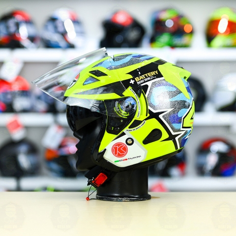 Nón 3/4 2 kính KLT VENOM No.41 LANNONE FREESHIP