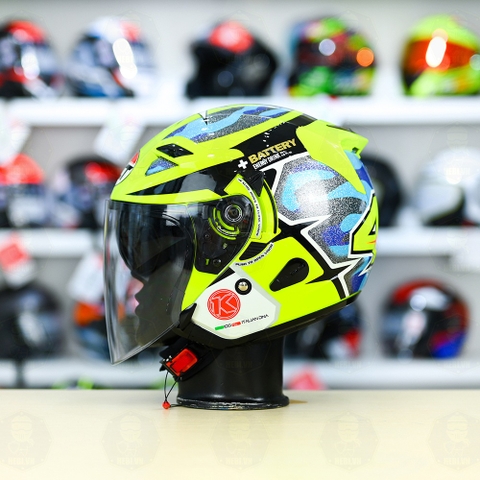 Nón 3/4 2 kính KLT VENOM No.41 LANNONE FREESHIP