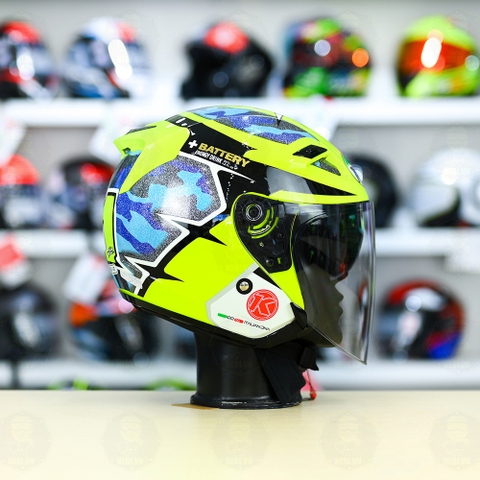 Nón 3/4 2 kính KLT VENOM No.41 LANNONE FREESHIP