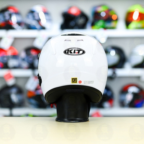 Nón 3/4 2 kính KLT VENOM Trắng Bóng FREESHIP