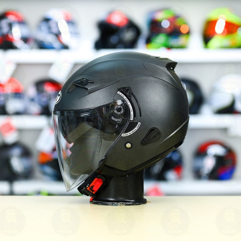 Nón 3/4 2 kính KLT VENOM Xám Nhám FREESHIP