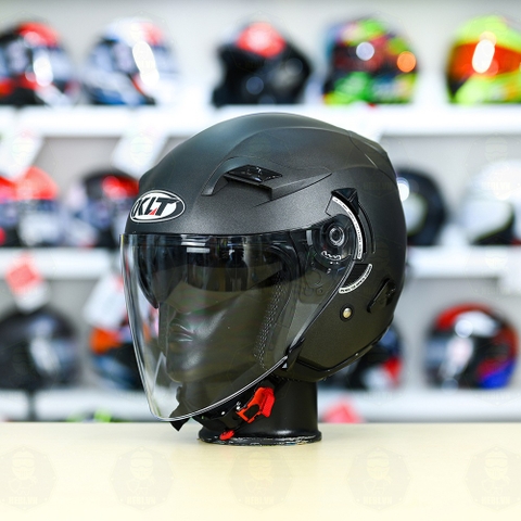 Nón 3/4 2 kính KLT VENOM Xám Nhám FREESHIP