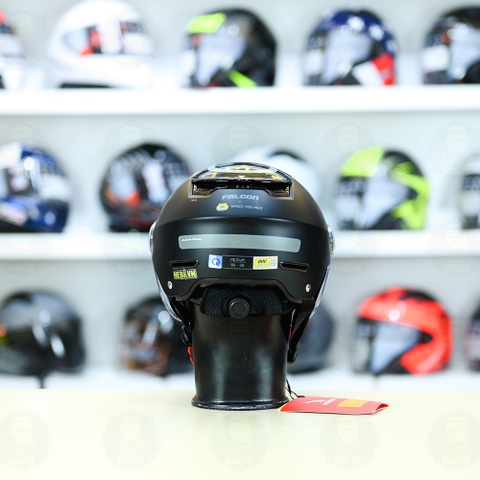 Nón 1/2 Falcon BEE Đen Nhám FREESHIP