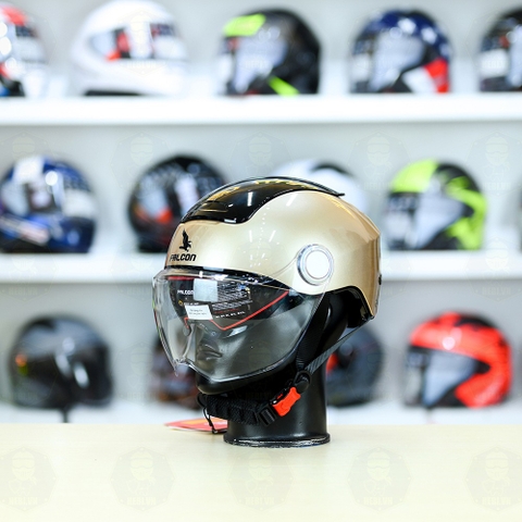 Nón 1/2 Falcon BEE Vàng Kim FREESHIP