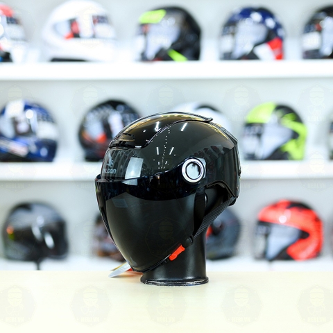 Nón 1/2 Falcon BEE Đen Nhám FREESHIP