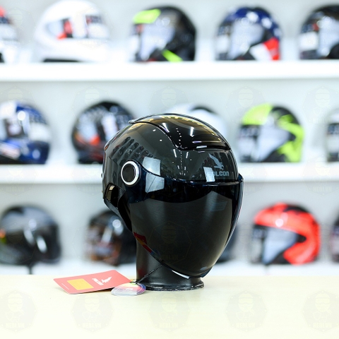 Nón 1/2 Falcon BEE Xám Nhớt Bóng FREESHIP