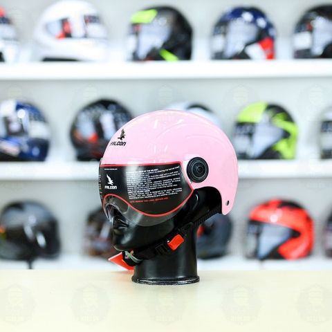 Nón 1/2 Falcon F09 Hồng Bóng FREESHIP