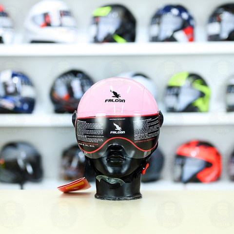 Nón 1/2 Falcon F09 Hồng Bóng FREESHIP