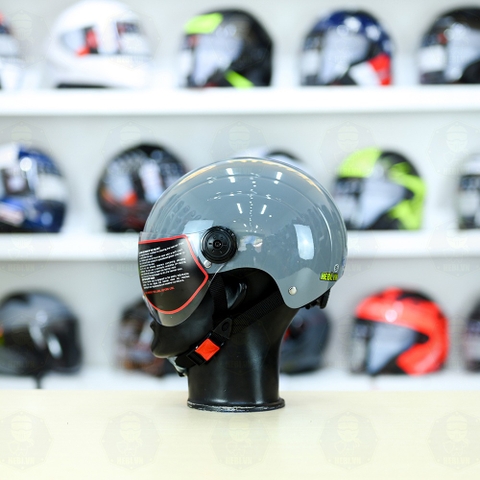 Nón 1/2 Falcon F09 Xi Măng Bóng FREESHIP