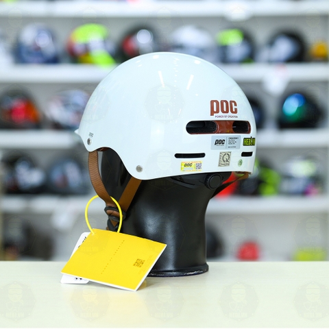 Nón POC CREATION P20 FREESHIP - Trắng Nâu