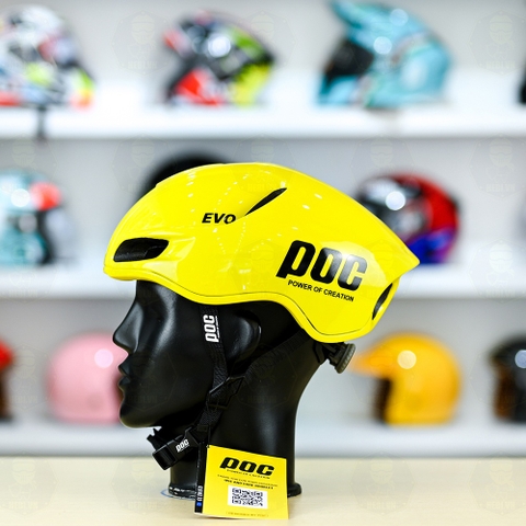 Nón POC Evo Freesize FREESHIP - Xanh Neon Bóng