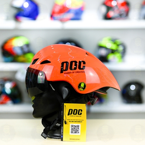 Nón POC P01 FREESHIP - Cam Đỏ