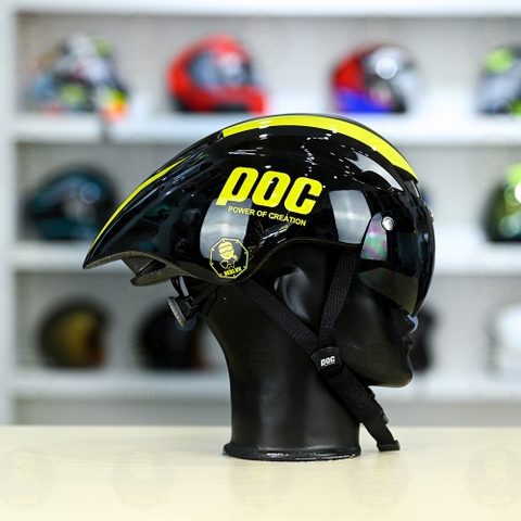 Nón POC P01 FREESHIP - Đen Vàng Bóng