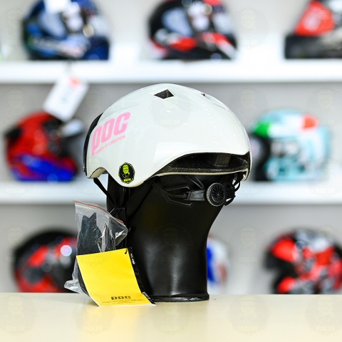 Nón POC P01 FREESHIP - Trắng POC Hồng Bóng