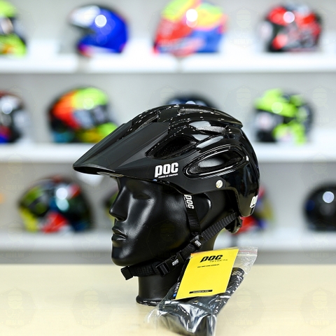 Nón Thể Thao POC P07 Đen Bóng Freesize FREESHIP