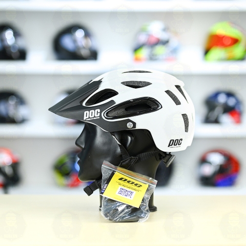 Nón Thể Thao POC P07 Trắng Nhám Freesize FREESHIP