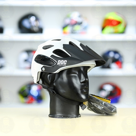Nón Thể Thao POC P07 Trắng Nhám Freesize FREESHIP