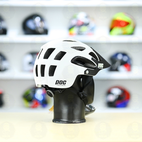 Nón Thể Thao POC P07 Trắng Nhám Freesize FREESHIP