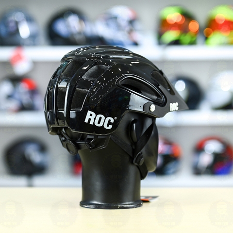 Nón ROC R15 FREESHIP - Đen Bóng