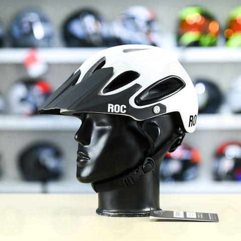 Nón ROC R15 FREESHIP - Trắng Bóng