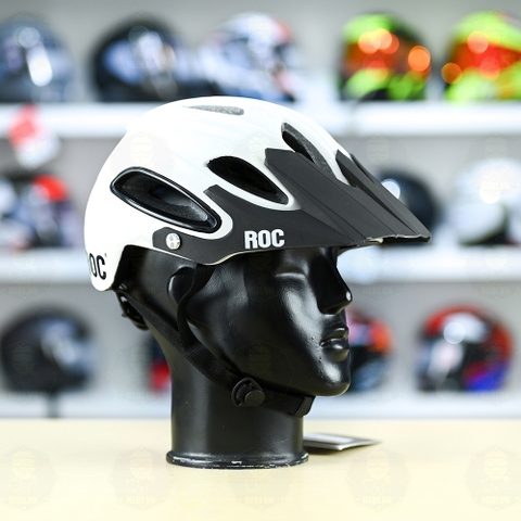 Nón ROC R15 FREESHIP - Trắng Bóng