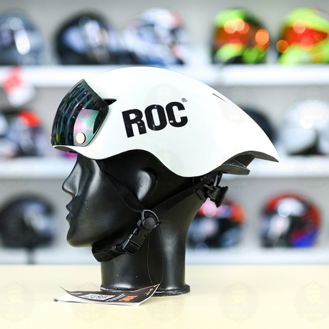 Nón ROC R16 FREESHIP - Trắng Bóng