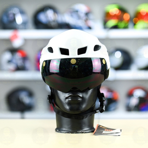 Nón ROC R16 FREESHIP - Trắng Bóng