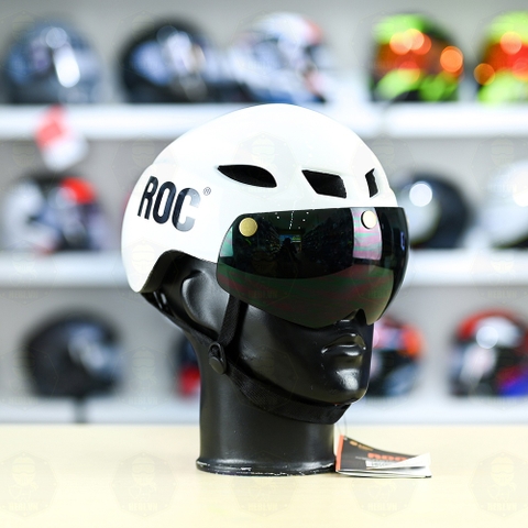 Nón ROC R16 FREESHIP - Trắng Bóng