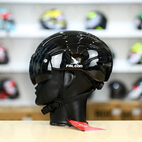 Nón Thể Thao POC Falcon City Đen Bóng FREESHIP