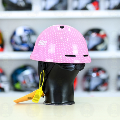 Nón thể thao POC PK02 FREESHIP - Hồng Chấm Bi