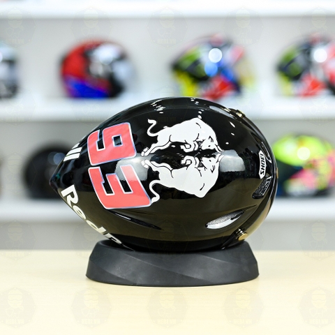 Nón Thể Thao Royal MD16 Freesize FREESHIP  Đen Bóng - Dán Tem Decal Red Bull