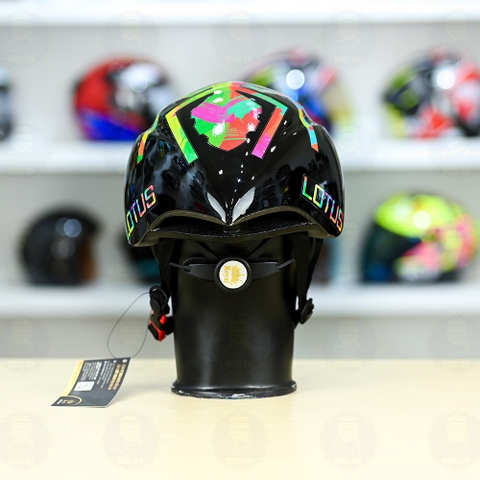 Nón Thể Thao Royal MD16 Freesize Đen Bóng - Dán Tem Decal Shoei M93 Water Color FREESHIP