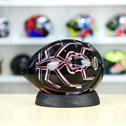 Nón Thể Thao Royal MD16 Freesize Đen Bóng - Dán Tem Decal Shoei M93 V1 FREESHIP