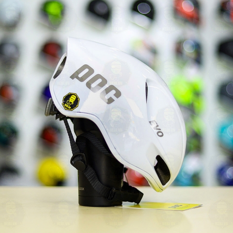 Nón POC Evo Freesize FREESHIP - Trắng Bóng