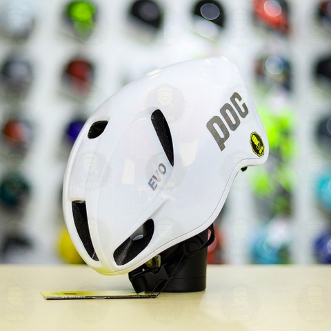 Nón POC Evo Freesize FREESHIP - Trắng Bóng